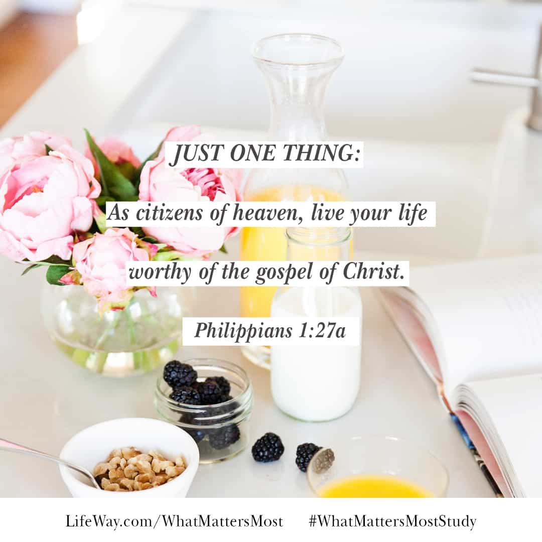 What Matters Most, a LifeWay Women's Bible Study on Philippians by Karen Ehman. #whatmattersmoststudy
