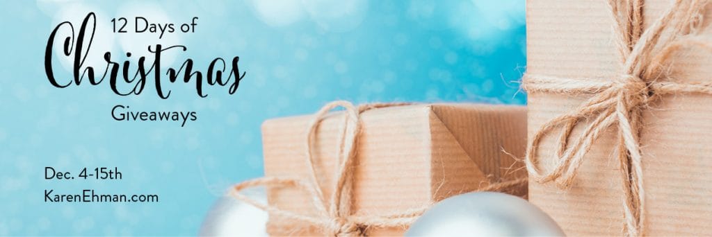 12 Days of Christmas Giveaways 2018 at karenehman.com.