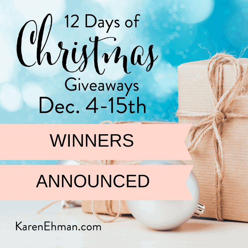 Winners Announced for 12 Days of Christmas Giveaways!