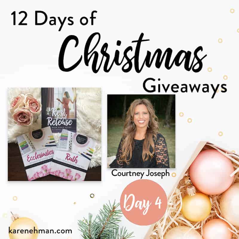 Courtney Joseph \\ Day 4 of 12 Days of Christmas Giveaways at karenehman.com.