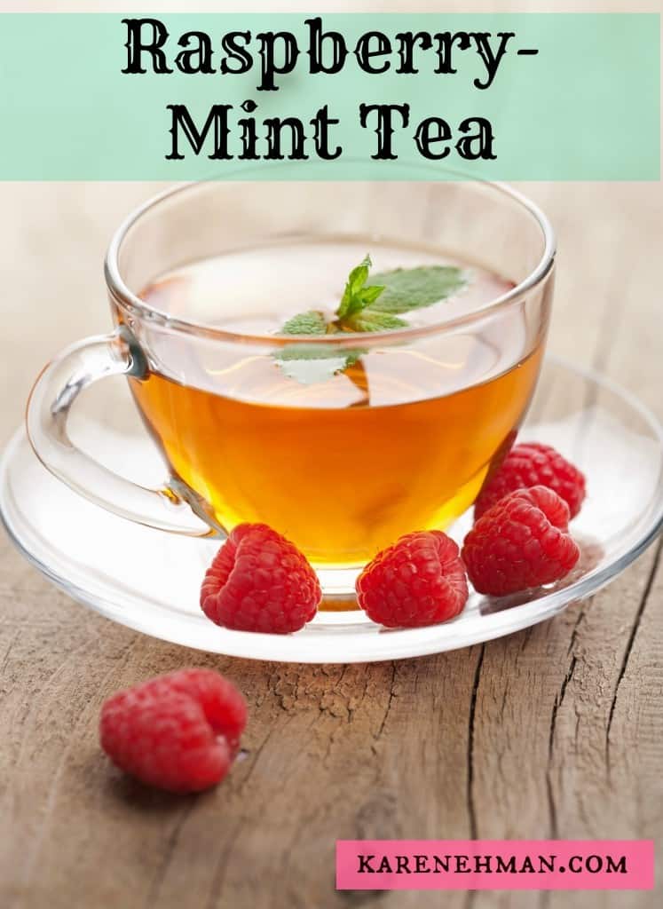 tea with mint and berry