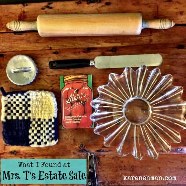 Kitchen gadgets and decades of love. What I found at Mrs. T's estate sale. {karenehman.com}