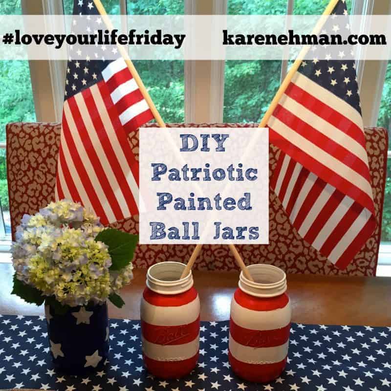 DIY Patriotic Painted Ball Jars