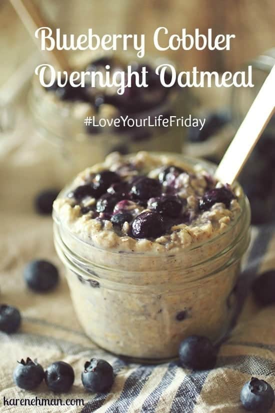 Blueberry Cobbler Overnight Oatmeal