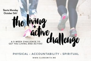 Check out the Living and Active Challenge from Clare Smith