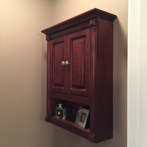 Cabinet for necklace rack 