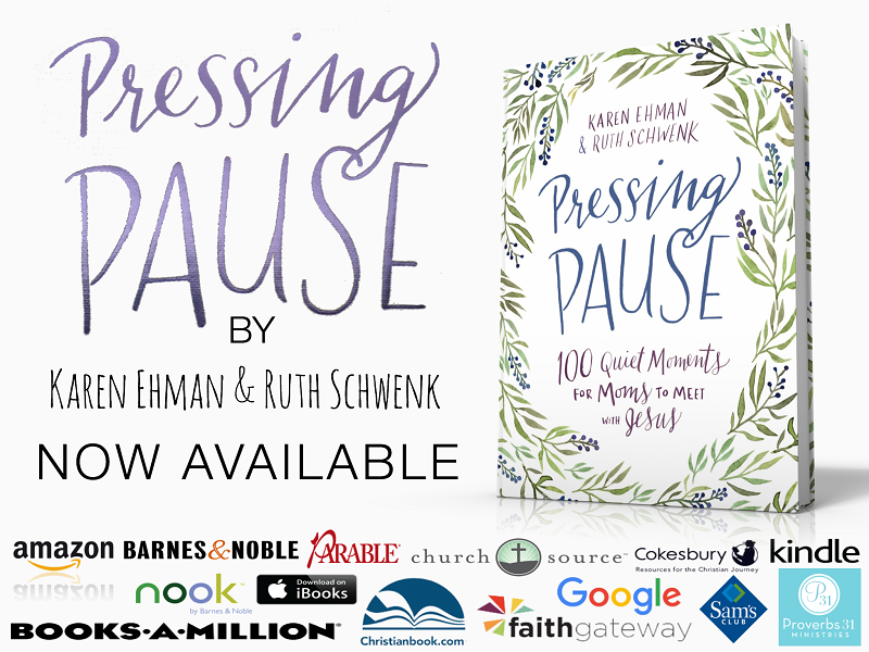 Moms! Pressing Pause: 100 Quiet Moments for Moms to Meet with Jesus now available!
