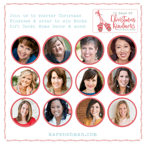 Join @Karen_Ehman and friends to #ListenLoveRepeat for #12DaysOfChristmasKindness + Giveaways!
