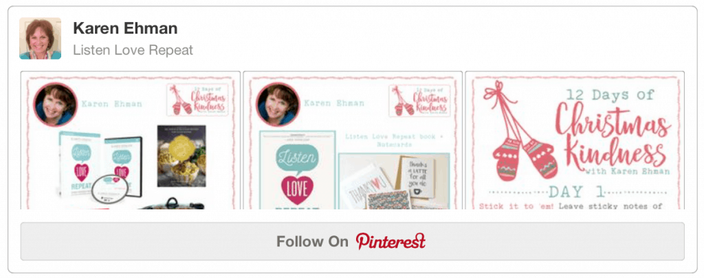 Follow Karen Ehman's 12 Days of Christmas Kindness inspired by her new book, Listen Love Repeat.