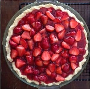 Marge's Strawberry Pie on karenehman.com for #Loveyourlifefriday by April Wilson