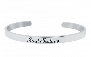 "SOUL SISTERS" Cuff Bracelet for Best Friends; 12 Fabulous Gifts for Friends at karenehman.com.