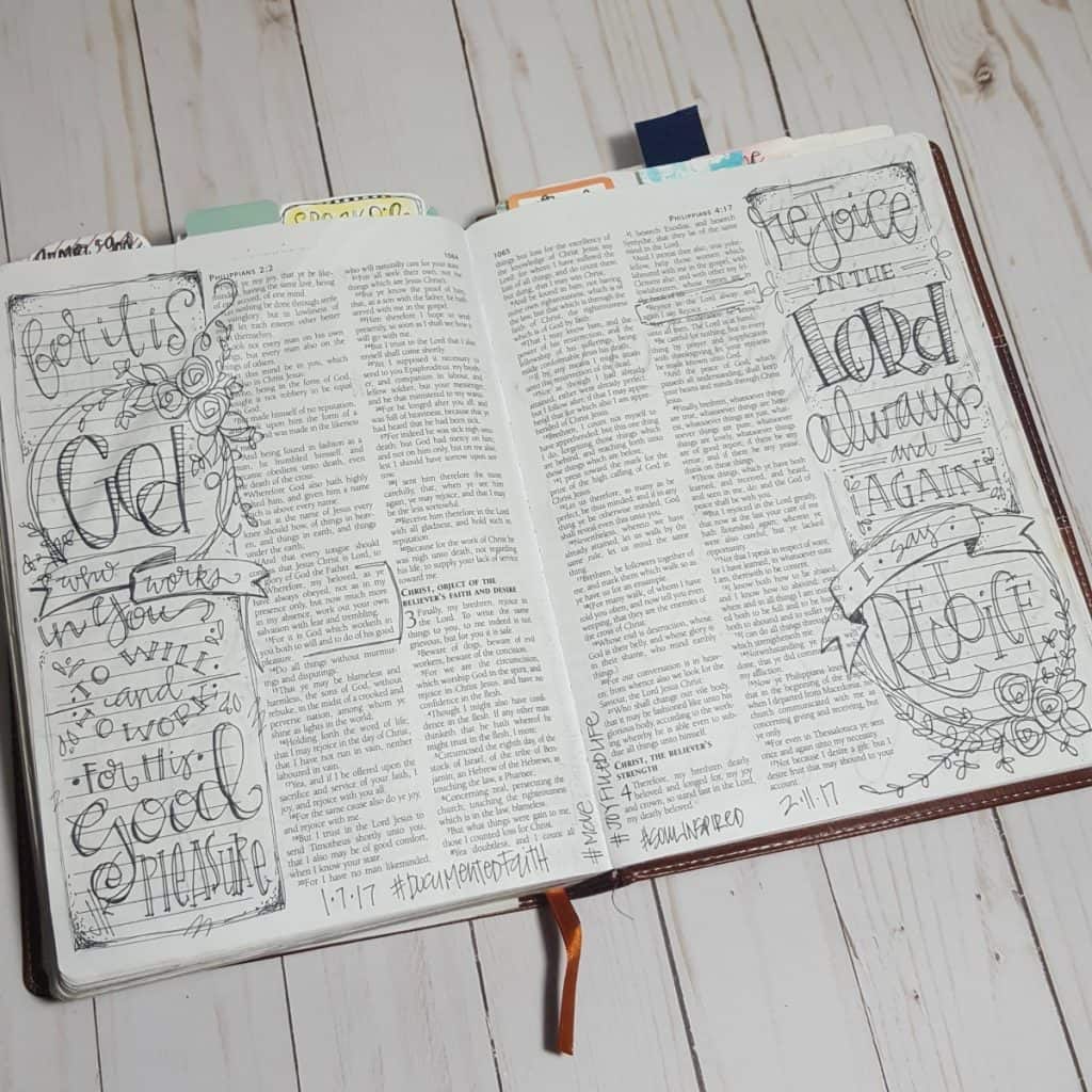 Busting the myths of Bible Journaling by Jana Kennedy-Spicer for #LoveYourLifeFriday at karenehman.com.