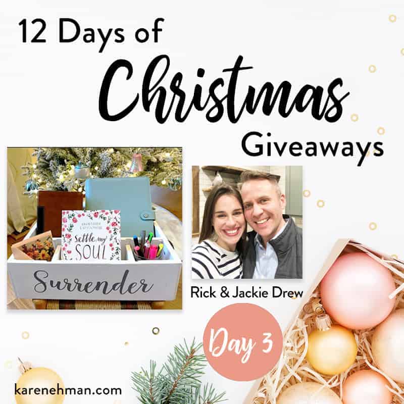 Rick and Jackie Drew, Rad Joy \\ Day 3 of 12 Days of Christmas Giveaways at karenehman.com.