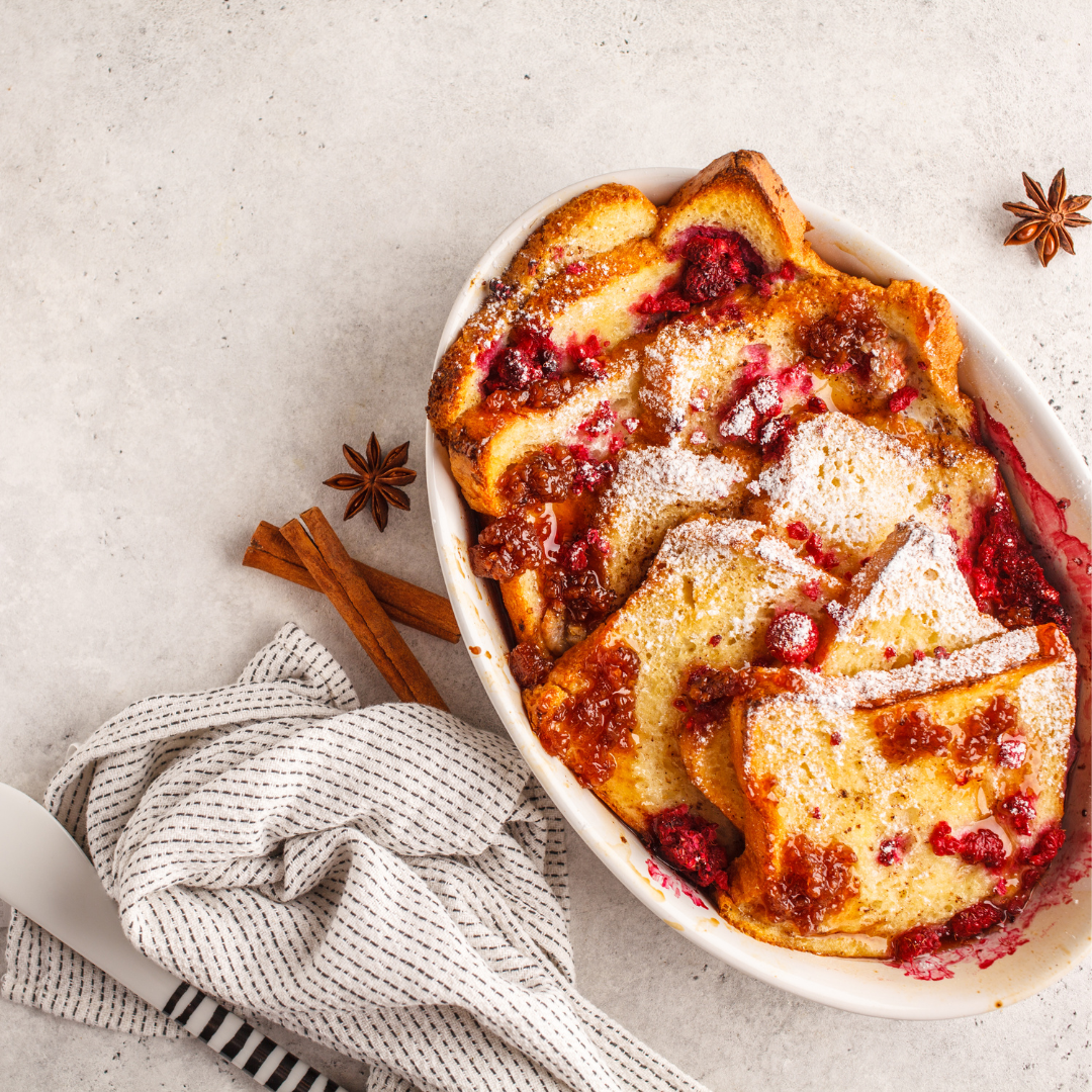 Orange Spice Overnight French Toast Casserole